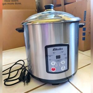 Used Ekolo Stainless Steel Electric Stewing Cooker Set